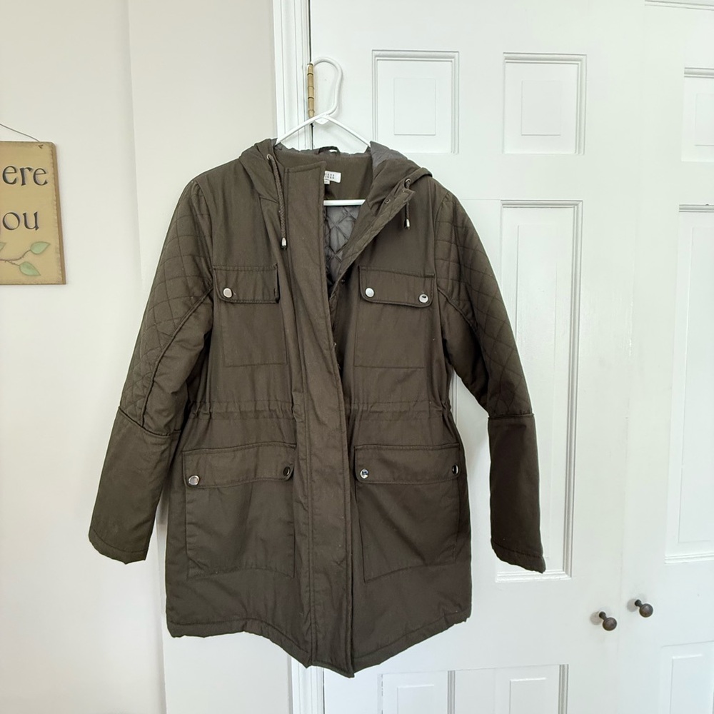 Barney’s New York Olive Quilted Women's Jacket